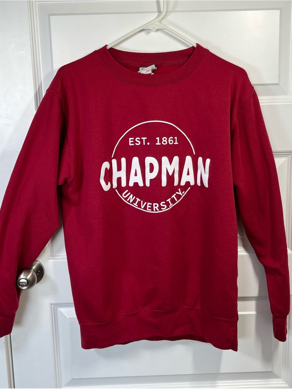 Chapman University Crimson Red Crewneck Sweatshirt Medium Collegiate